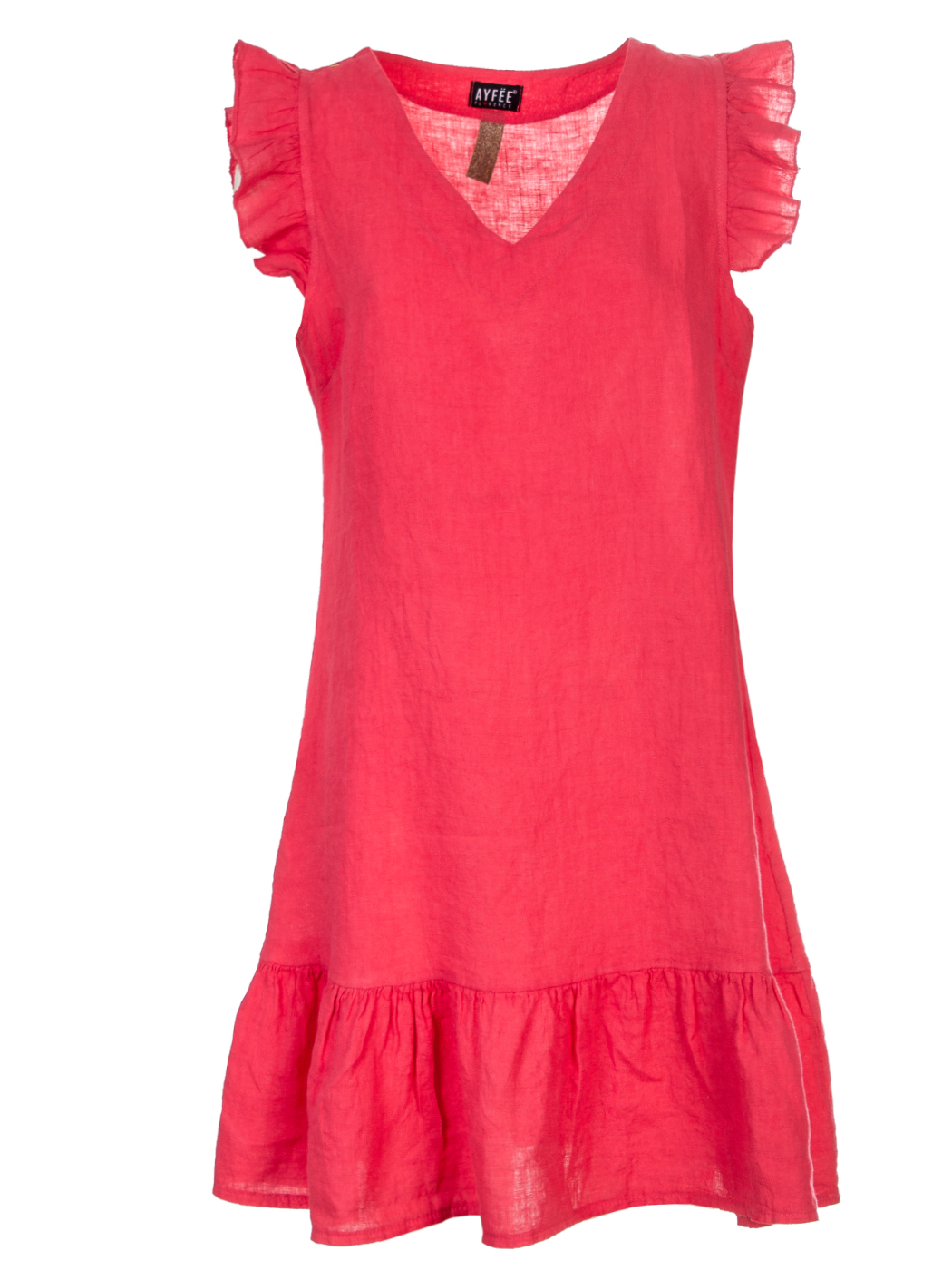ABITO MANICA ROUCHE, 3TG - CORAL